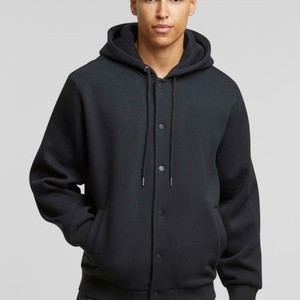 Zip-up sweatshirt - black Zip-up sweatshirt - black