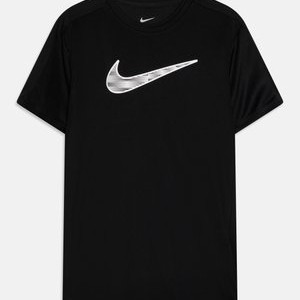 UNISEX  - Sports T-shirt - black/white UNISEX  - Sports T-shirt - black/white