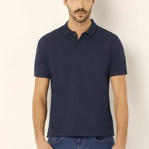 FRESH - Polo shirt - dark blue plain FRESH - Polo shirt - dark blue plain