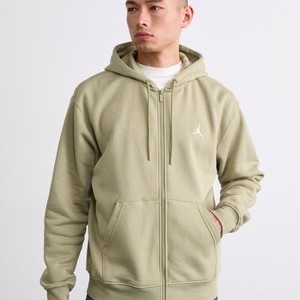 Zip-up sweatshirt - medium khaki/sail