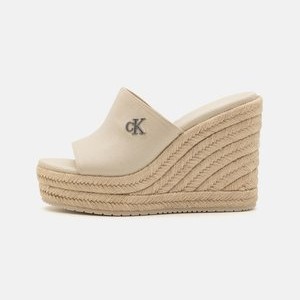 WEDGE SLIDE - Heeled mules - turtle dove WEDGE SLIDE - Heeled mules - turtle dove