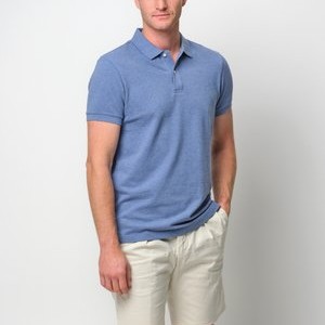 SHORT SLEEVE - Polo shirt - blue SHORT SLEEVE - Polo shirt - blue