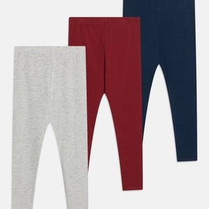 3 PACK  UNISEX - Leggings - blue grey/dark blue/bordeaux