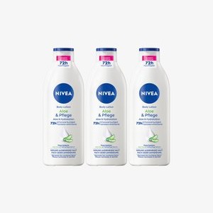 3ER SET ALOE & PFLEGE BODY LOTION 3 X 400 ML - Moisturiser 3ER SET ALOE & PFLEGE BODY LOTION 3 X 400 ML - Moisturiser