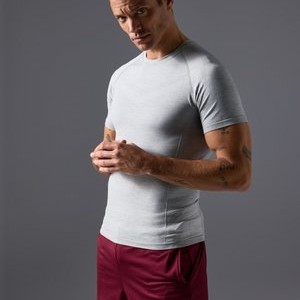 Basic T-shirt - light grey/off-white