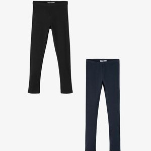 2ER-SET - Leggings - Trousers - schwarz blau