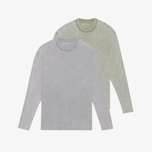 2 PACK UNISEX - Long sleeved top - oil green/ultimate gray 2 PACK UNISEX - Long sleeved top - oil green/ultimate gray