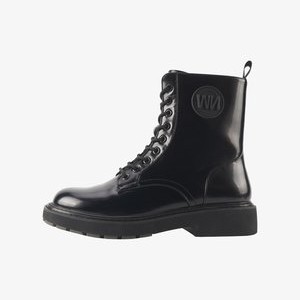 DR MARTE DANGIEN - Platform ankle boots - black