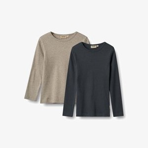 2ER PACK - Long sleeved top - navy 2ER PACK - Long sleeved top - navy