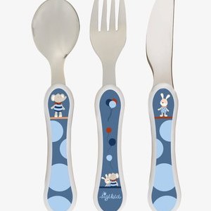 SET ELEFANT LOLO LOMBARDO 3 TLG - Kids' cutlery - blau SET ELEFANT LOLO LOMBARDO 3 TLG - Kids' cutlery - blau