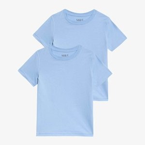 2 PACK - Basic T-shirt - pale blue 2 PACK - Basic T-shirt - pale blue