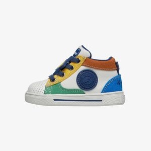 SHIN ZIP - Trainers - weiß gelb SHIN ZIP - Trainers - weiß gelb