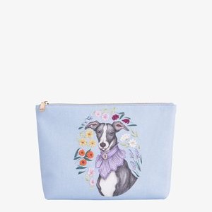 CATHERINE ROWE PET PORTRAITS WHIPPET - Wash bag - blue CATHERINE ROWE PET PORTRAITS WHIPPET - Wash bag - blue