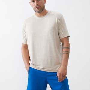 Basic T-shirt - mottled beige Basic T-shirt - mottled beige