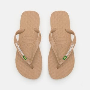 BRASIL LOGO UNISEX - T-bar sandals - rose gold BRASIL LOGO UNISEX - T-bar sandals - rose gold