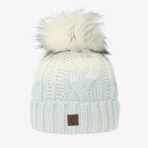 BOMMEL MIT FARBVERLAUF THERMO - Beanie - hellblau BOMMEL MIT FARBVERLAUF THERMO - Beanie - hellblau
