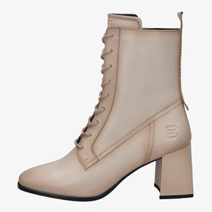 Lace-up ankle boots - beige Lace-up ankle boots - beige