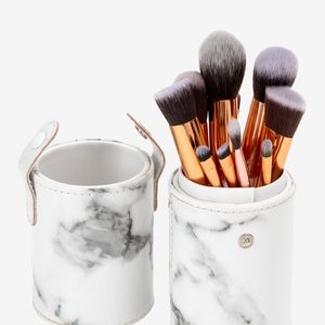 10PK MAKEUP BRUSH, CYLINDRIC CASE - Makeup brush set - mix 10PK MAKEUP BRUSH, CYLINDRIC CASE - Makeup brush set - mix