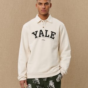 YALE COLLEGE UNISEX - Sweatshirt - ivory/black YALE COLLEGE UNISEX - Sweatshirt - ivory/black