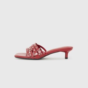 Heeled mules - dark red Heeled mules - dark red