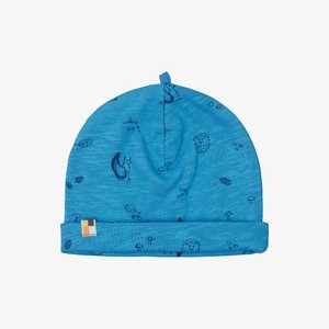 BEANIE AUS SLUB JERSEY MIT DRUCK - Beanie - azur BEANIE AUS SLUB JERSEY MIT DRUCK - Beanie - azur
