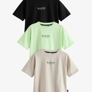 3 PACK - Print T-shirt - green stone black 3 PACK - Print T-shirt - green stone black