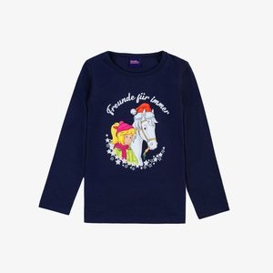BIBI TINA - Long sleeved top - navy blazer