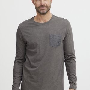 FQDANFO - Long sleeved top - peat melange FQDANFO - Long sleeved top - peat melange