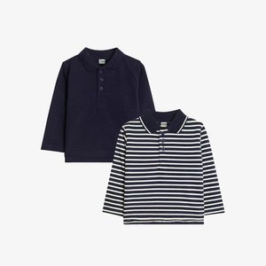 2 PACK REGULAR FIT - Polo shirt - navy