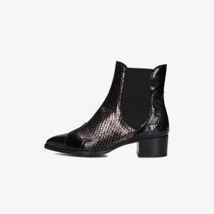 Cowboy/biker ankle boot - zwart Cowboy/biker ankle boot - zwart
