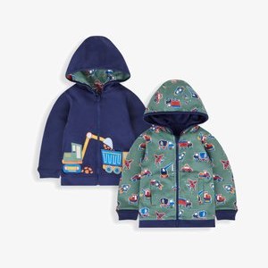 Zip-up sweatshirt - navy blue digger Zip-up sweatshirt - navy blue digger