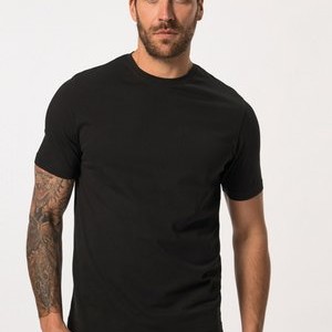 ANVIL FITNESS HALF SLEEVE LASER - Print T-shirt - black ANVIL FITNESS HALF SLEEVE LASER - Print T-shirt - black