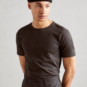 Basic T-shirt - deep black mix Basic T-shirt - deep black mix