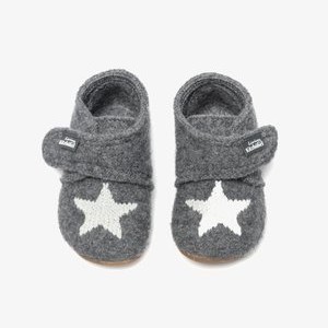 BABYKLETTSCHUH STERNENSTICK - First shoes - grau BABYKLETTSCHUH STERNENSTICK - First shoes - grau