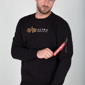 ALPHA LABEL SWEATER - Sweatshirt - black ALPHA LABEL SWEATER - Sweatshirt - black
