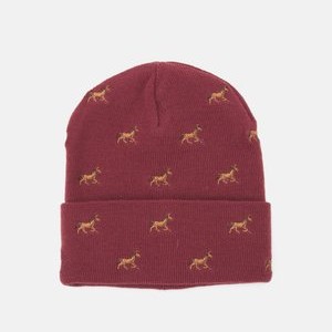 KIDS HAT HORSE UNISEX - Beanie - rotdorn KIDS HAT HORSE UNISEX - Beanie - rotdorn