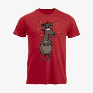 BAD NATURE HIRVI - Print T-shirt - red BAD NATURE HIRVI - Print T-shirt - red