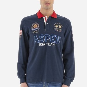 LONG-SLEEVED POLO SHIRT - Polo shirt - marineblau LONG-SLEEVED POLO SHIRT - Polo shirt - marineblau