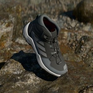 AX4R MID UNISEX - Hiking shoes - core black/grey four/grey six AX4R MID UNISEX - Hiking shoes - core black/grey four/grey six