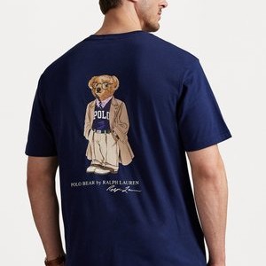 POLO BEAR JERSEY T-SHIRT - Print T-shirt - newport navy