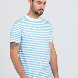 INSIDE OUT STREIFEN - Print T-shirt - caribbean sea INSIDE OUT STREIFEN - Print T-shirt - caribbean sea