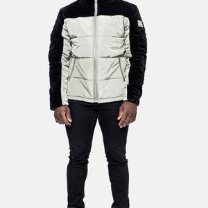 Winter jacket - lime green velvet Winter jacket - lime green velvet