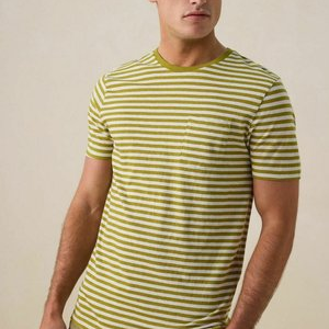 GESTREIFTES - Print T-shirt - hellgrün GESTREIFTES - Print T-shirt - hellgrün