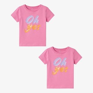 2 PACK - Print T-shirt - rosa 2 PACK - Print T-shirt - rosa