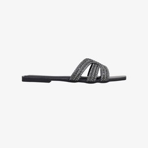 CON BRILLANTES - Mules - black CON BRILLANTES - Mules - black