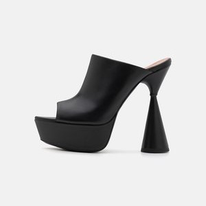 DELPHINE - Heeled mules - pure black DELPHINE - Heeled mules - pure black