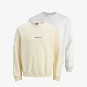 2ER PACK - Sweatshirt - beige hellgrau 2ER PACK - Sweatshirt - beige hellgrau