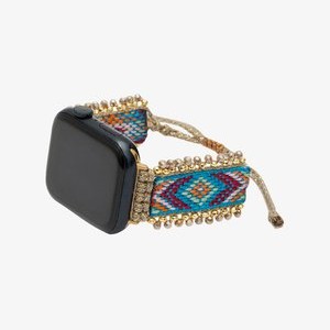 Watch accessory - blue orange burgundy rose Watch accessory - blue orange burgundy rose
