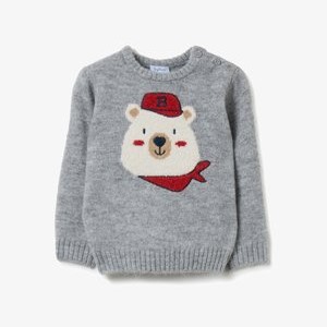 WITH TEDDY BEAR DESIGN - Jumper - grey marl WITH TEDDY BEAR DESIGN - Jumper - grey marl