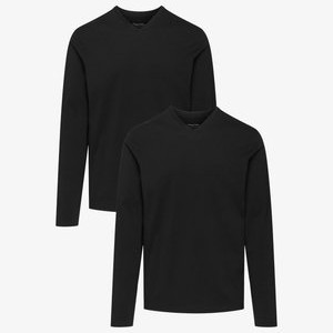 2 PACK - Long sleeved top - Black 2 PACK - Long sleeved top - Black
